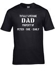 Dad T Shirt Personnalise Avec Votre Noms De Choix Super Anniversaire Peres Jour