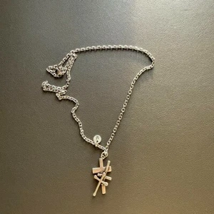 UNDERCOVER 02AW Witch Period Cross Pendant Top Necklace - Picture 1 of 5