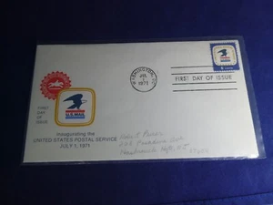 Scott's No. 1396 "8c US Postal Service" First Day of Issue JUL 1, 1971 - Picture 1 of 3