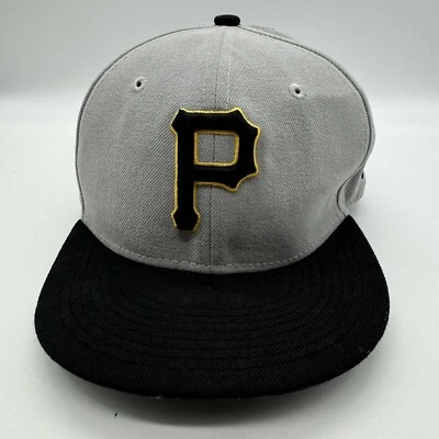 Pittsburgh Pirates MLB New Era Gray Fitted Cap Kids Size 6 3/8 - Image 1 of 4