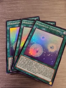 Yu-Gi-Oh! 3x Aquarium Lighting DRL2-EN044 Super Rare 1st Edition Near Mint y18 - Picture 1 of 1