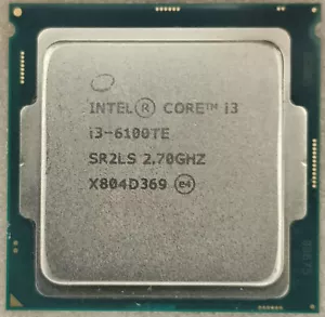 6th Gen Intel Core i3-6100TE LGA-1151 CPU Processor 2.70 GHz Dual-Core Desktop - Picture 1 of 4