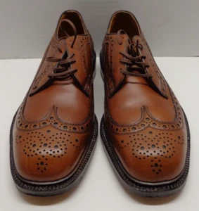 Zapatos de vestir vintage Nettleton Lehigh puntas de ala para hombre diseñador de EE. UU. puntera de acero 9,5D - Imagen 1 de 14