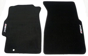4 PC CARPETS SET 96-00 CIVIC 3DR EK9 HATCH DX CX BLACK FLOOR MATS CUSTOM FIT - Bild 1 von 5