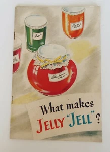 General Foods 1945 "Qu'est-ce qui fait la gelée ?" Livre de cuisine brochure SureJell - Photo 1/7