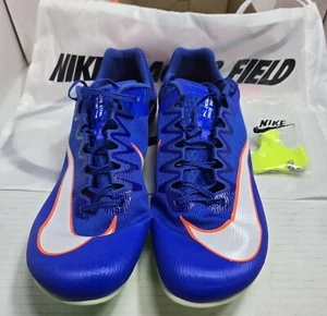 Nike Zoom Rival Sprint Track Field Spikes Shoes Blue DC8753-401 Men's Size 11 - Picture 1 of 6