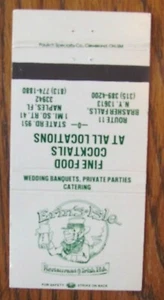 FUNDA IRISH PUB MATCHBOOK: ERIN'S ISLE (BRASHER FALLS NY & NAPLES, FLORIDA) -E8 - Imagen 1 de 1