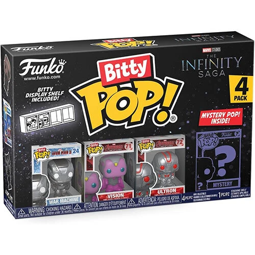 Funko Bitty POP! 4-Pack - Marvel's The Infinity Saga - WAR MACHINE, ULTRON +2 - Image 1 of 1