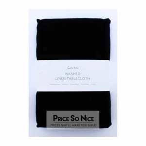 Sur La Table Linen Charcoal Tablecloth - 70" x 90" New - Picture 1 of 2