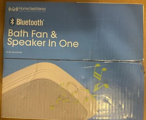 Home NetWerks 7130-04-BT Bath Fan Bluetooth Stereo Speaker White 70 CFM - Picture 1 of 7