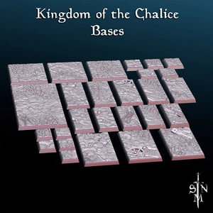 Kingdom of the Chalice Bases - Square Resin Bases - Picture 1 of 2
