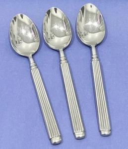 Hampton Silberschmiede Denkmal Muster 18/10 Edelstahl 8" SUPPENLÖFFEL 3er Set - Bild 1 von 3