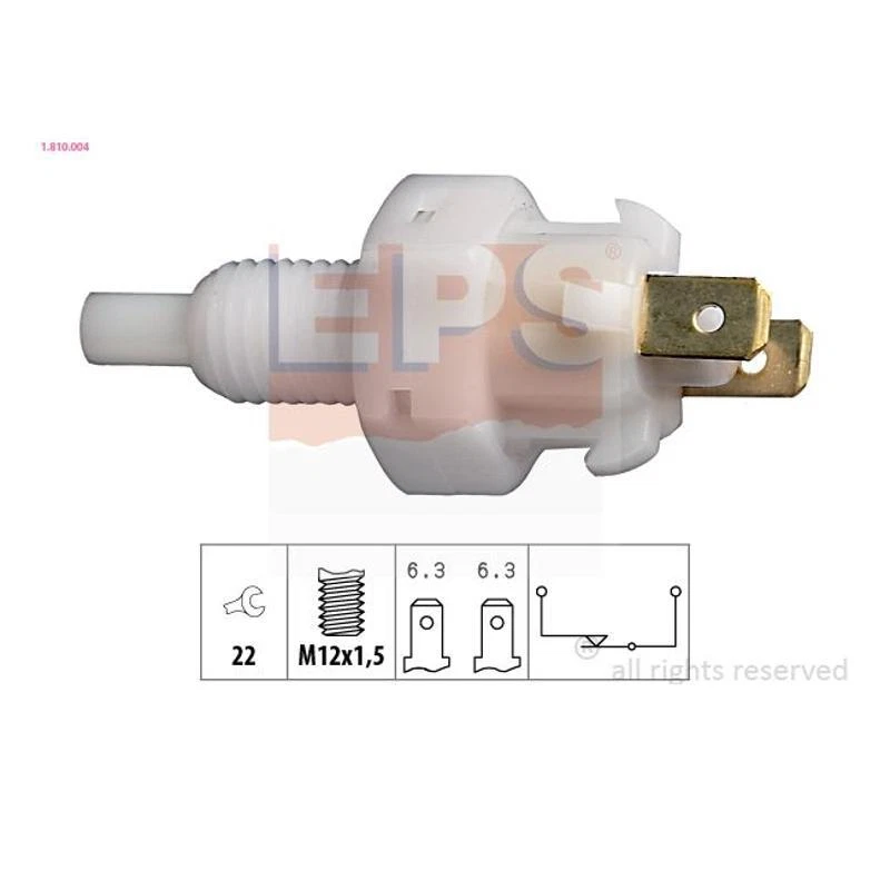 Eps 1.810.004 Interruptor de Luz de Freno para Opel Ascona C Cc J82 Saab 900 I - Imagen 1 de 1