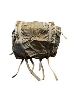 French Army F2 vintage rucksack daypack metal backpack olive walking foraging - Picture 1 of 9