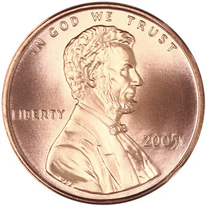 2005 (P) Lincoln Memorial Cent Satin Finish Penny - Picture 1 of 6