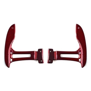 Red Carbon Steering Wheel Paddle Shift Shifter For Maserati Ghibli 14-20 Levante - Picture 1 of 3