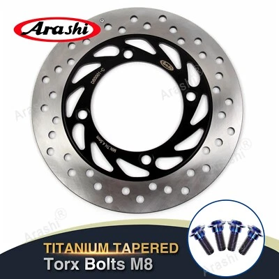 Disco de freno trasero + tornillos tornillo para Honda CB 900 F Hornet 2002-2006 2005 2004 2003 Foto 1 de 4