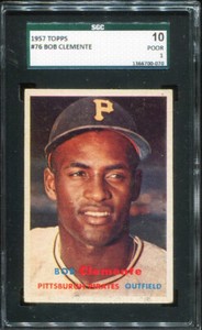 1957 Topps Roberto Clemente #212 - SGC 1 /  very well centered