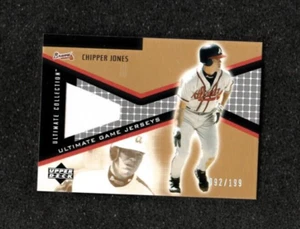 #D/199 GU JSY CHIPPER JONES 2002 Ultimate Collection ULT. CAMISETAS GAME Braves - Imagen 1 de 2