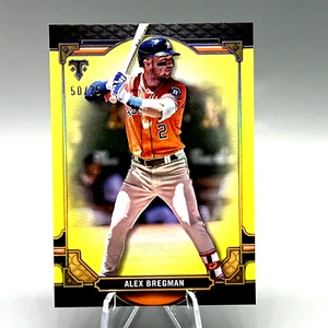 2022 Topps Triple Threads #94 Alex Bregman /75 Citrine Parallel - Picture 1 of 4