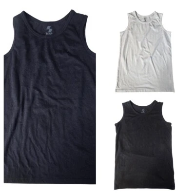 Children's Place Sport Boys XL Sleeveless Tshirts Lot of 3 Black/Navy/White - Image 1 of 4