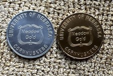 Nebraska Cornhuskers football 1984 & 1985 Schedule Coin ￼- Meadow Gold