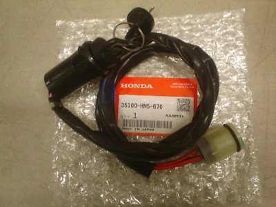 Honda OEM Ignition Key Switch 00-07 TRX350 TRX400 Rancher Fourtrax 35100-HN5-670 - Image 1 of 3