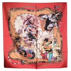 Nuevo con etiquetas Bufanda de sarga de seda 100 % morera genuina 31"x31" chal cuadrado grande SAD9001 - Imagen 1 de 7