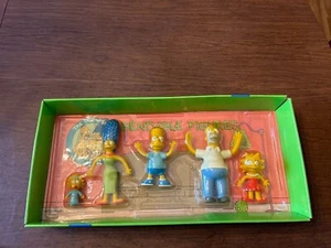 The Simpsons Family PVC Bendable Figure Box Set 1990 Homer Marge Bart Lisa Maggi - Picture 1 of 8