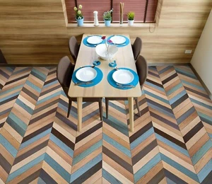 3D Wave Floor 43RAIN82 Floor WallPaper Murals Wall Print Decal AJ Honey - Picture 1 of 5