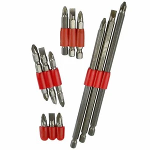 12-teiliges sortiertes Power Bit Set Philips, Pozi & Schlitz Sechskant Schraubendreher Bohrer TE685 - Bild 1 von 1