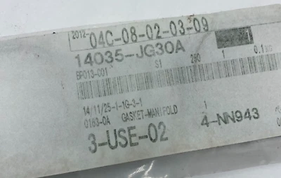 Junta de colector original Nissan 14035-JG30A 2008-2015 Rogue OEM ✅ Foto 1 de 3