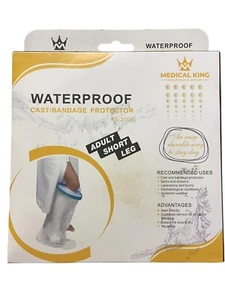 Medical King Impermeable Fundición/Vendaje Protección Adulto Pierna Corta Reutilizable - Nuevo - Imagen 1 de 3