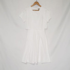 Cremieux White Cotton Crop Summer Dress Women's XS NWT