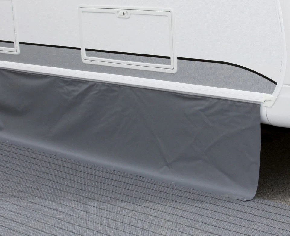 Bodenschürze Wohnwagen Bodenschürze Hindermann dunkelgrau