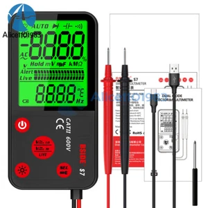 ADMS7 Portable Digital Smart Multimeter AC/DC Voltage Meter Tester 6000 Count - Picture 1 of 12