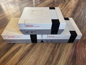 Lot of 3 Nintendo Entertainment Consoles - Not Tested - As Is For Parts/Repair