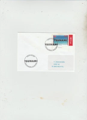 Belgium 2005 Priority Cover with '05 Red Cross Tsunami Stamp and Cancellation - Image 1 of 2
