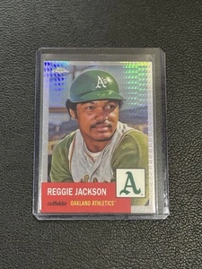 2022 Topps Chrome Platinum Anniversary Reggie Jackson A’s Prism Refractor C1 - Picture 1 of 2