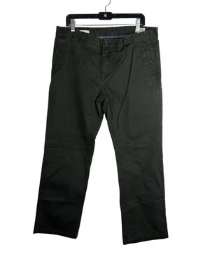 Pantalón chino 7 Diamonds Journey calce recto para hombre talla 36x32 verde oliva Foto 1 de 4