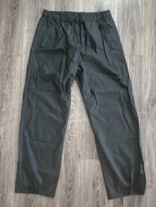 Helly Hansen Moss Rain Pants Men' Large Regular Black Waterproof Windproof - Picture 1 of 16