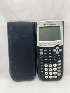 Texas Instruments TI-84 Plus Graphic Calculator TI84 w/ Cover Black Tested Works - Picture 1 of 11