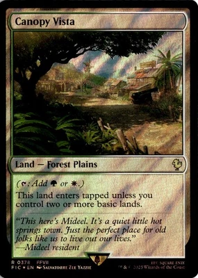 MTG Commander: FINAL FANTASY Surge Foil Canopy Vista R 378 NM Scan - Image 1 of 2