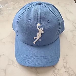 Blue Baseball NEW Adjustable Hat Cap Blue With Basketball Player 100% Cotton K1X - Picture 1 of 11