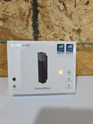 Sabinetek SMARTMIKE+ Smart Mike Plus Wireless Bluetooth Lavalier Mic, Black - Image 1 of 3