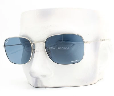 Ray-Ban Sunglasses RB 3706 003/S2 Silver Blue Polarized Chromance 57mm w/case  - Image 1 of 4