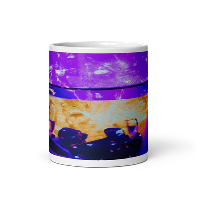 Futuristic New Year's Eve Neon Dance 11oz Mug - Image 1 of 3