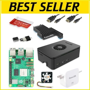 Advanced Raspberry Pi 5 Starter Kit - Turbine Black Edition with 128GB & 8GB RAM - Picture 1 of 8