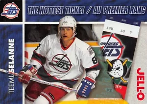 1995-96 Jell-O The Hottest Ticket Factory Set NNO Teemu Selanne (Winnipeg Arena) - Picture 1 of 2