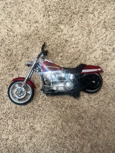 Harley Davidson 12" New Bright Fat Motorcycle Collectible Figure Red No Remote - Picture 1 of 8